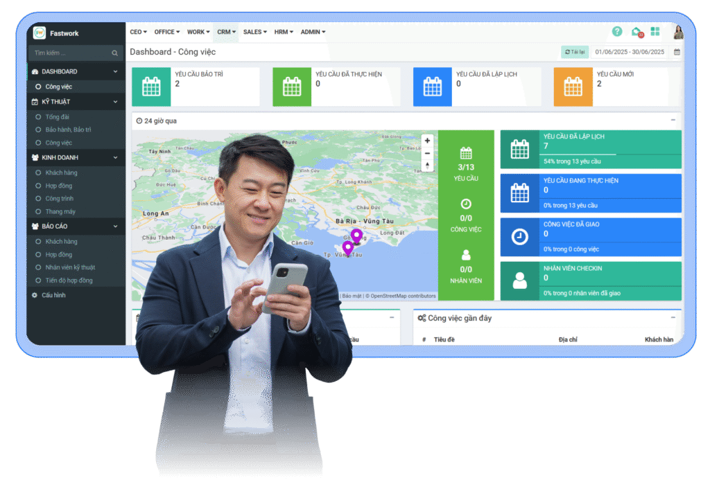 Lợi ích khi dùng phần mềm quản lý công việc nhân viên dịch vụ hiện trường FastService