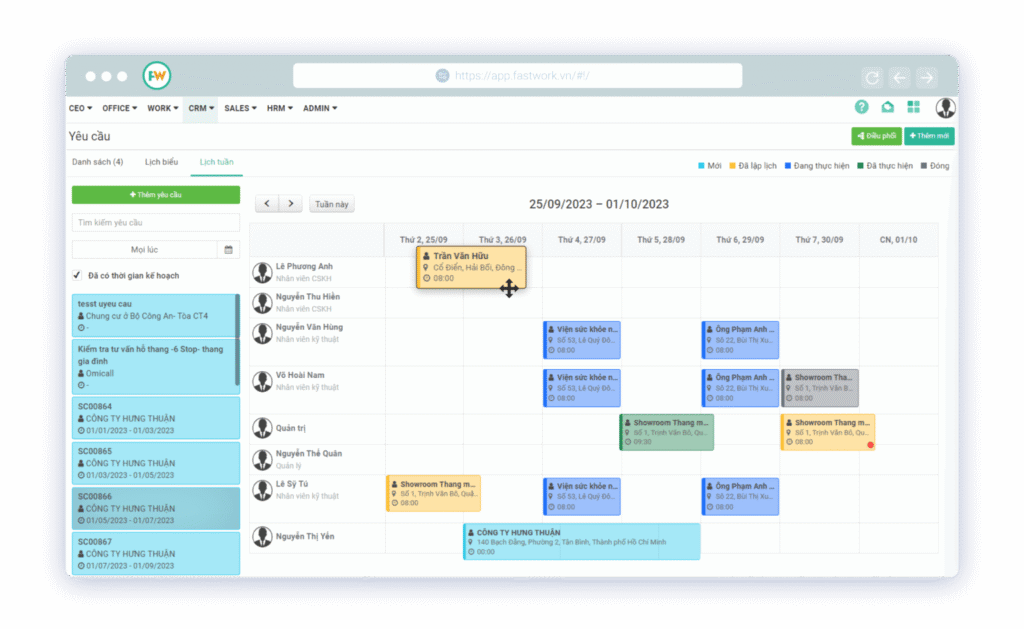 Cắt giảm thời gian lập lịch & kiểm soát kế hoạch làm việc
